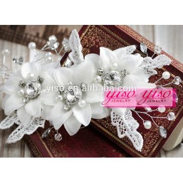 large while flower crystal hot selling custom fashion headwear vintage hair accessories